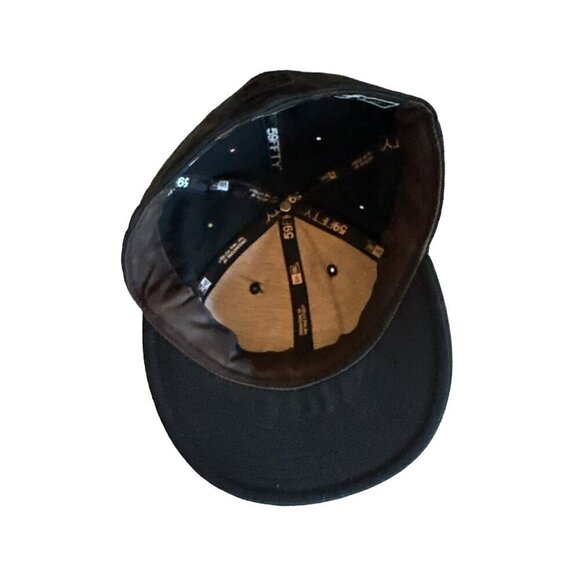 New Era Detroit Tigers Fitted Baseball Cap Size 7 1/4 Black - Picture 4 of 6